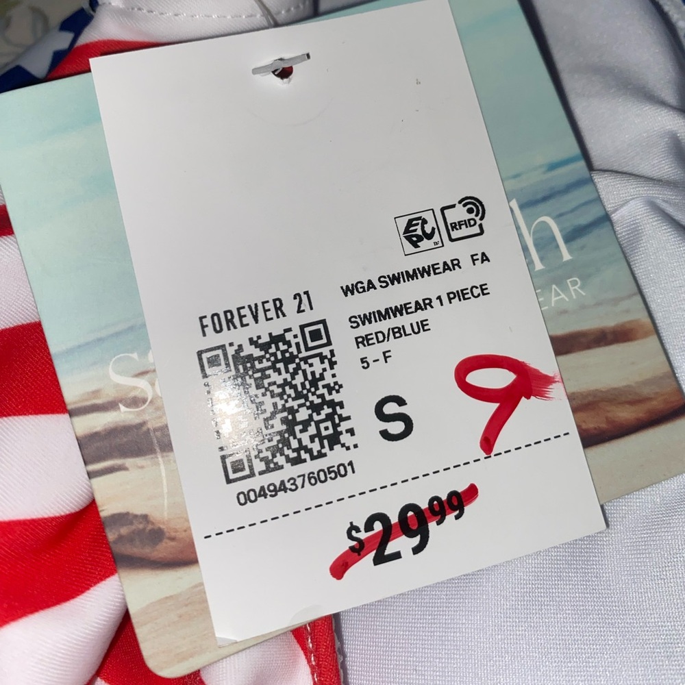 Forever21 Kids 5F July 4 bathing suit - Picture 4 of 4